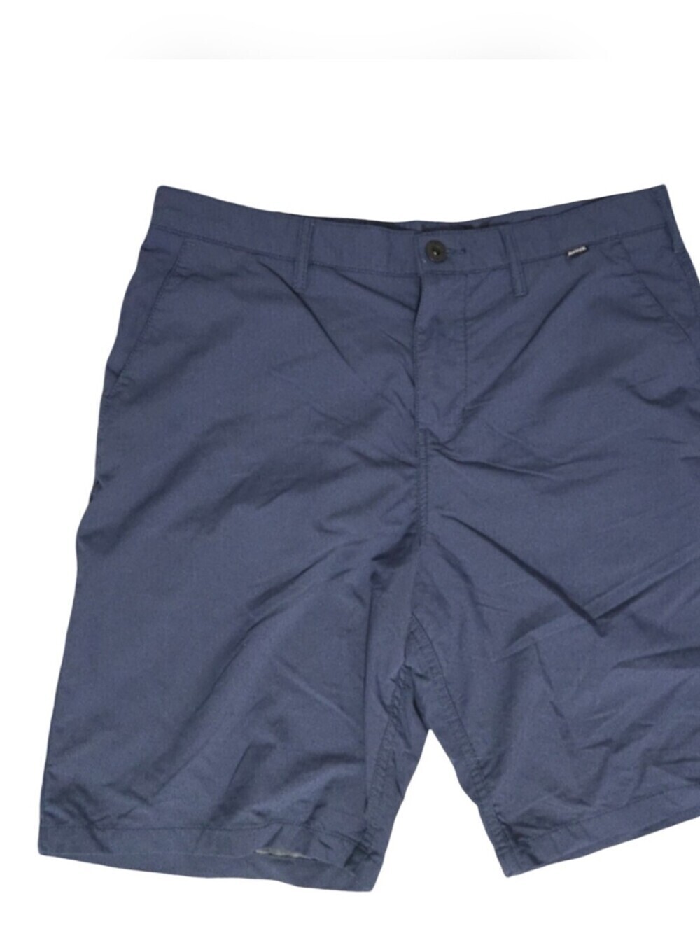 Hurley Men's Navy Flat Front Shorts Golf Activewear Hiking Athletic Travel